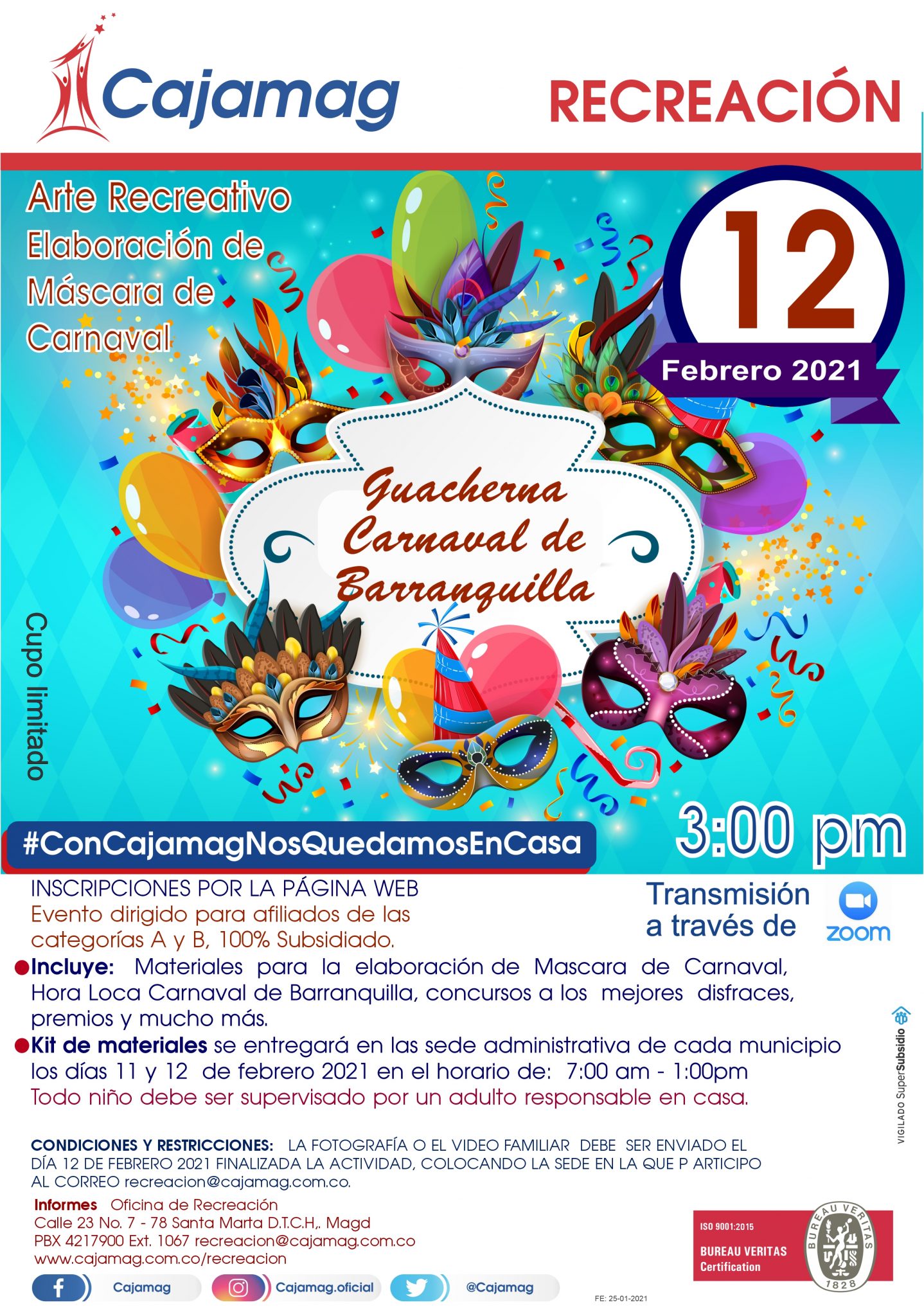 Recreación Cajamag Guacherna Carnaval de Barranquilla Cajamag